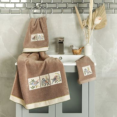 Linum Home Textiles Turkish Cotton Belinda 4-piece Embellished Towel Set