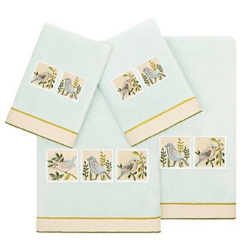 Linum Home Textiles Turkish Cotton Belinda 4 pc Embellished Towel Set