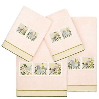 Linum Home Textiles Turkish Cotton Belinda 4 pc Embellished Towel Set