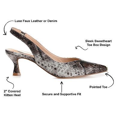 Journee Mikoa Women's Slingback Pumps