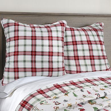 Levtex Home Meowy Christmas Quilt Set with Shams