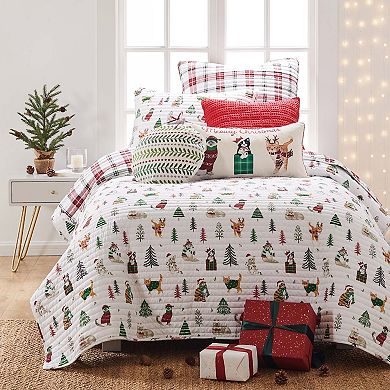 Levtex Home Meowy Christmas Quilt Set with Shams