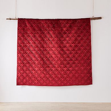 Levtex Home BH Caserta Velvet Red Quilt or Sham
