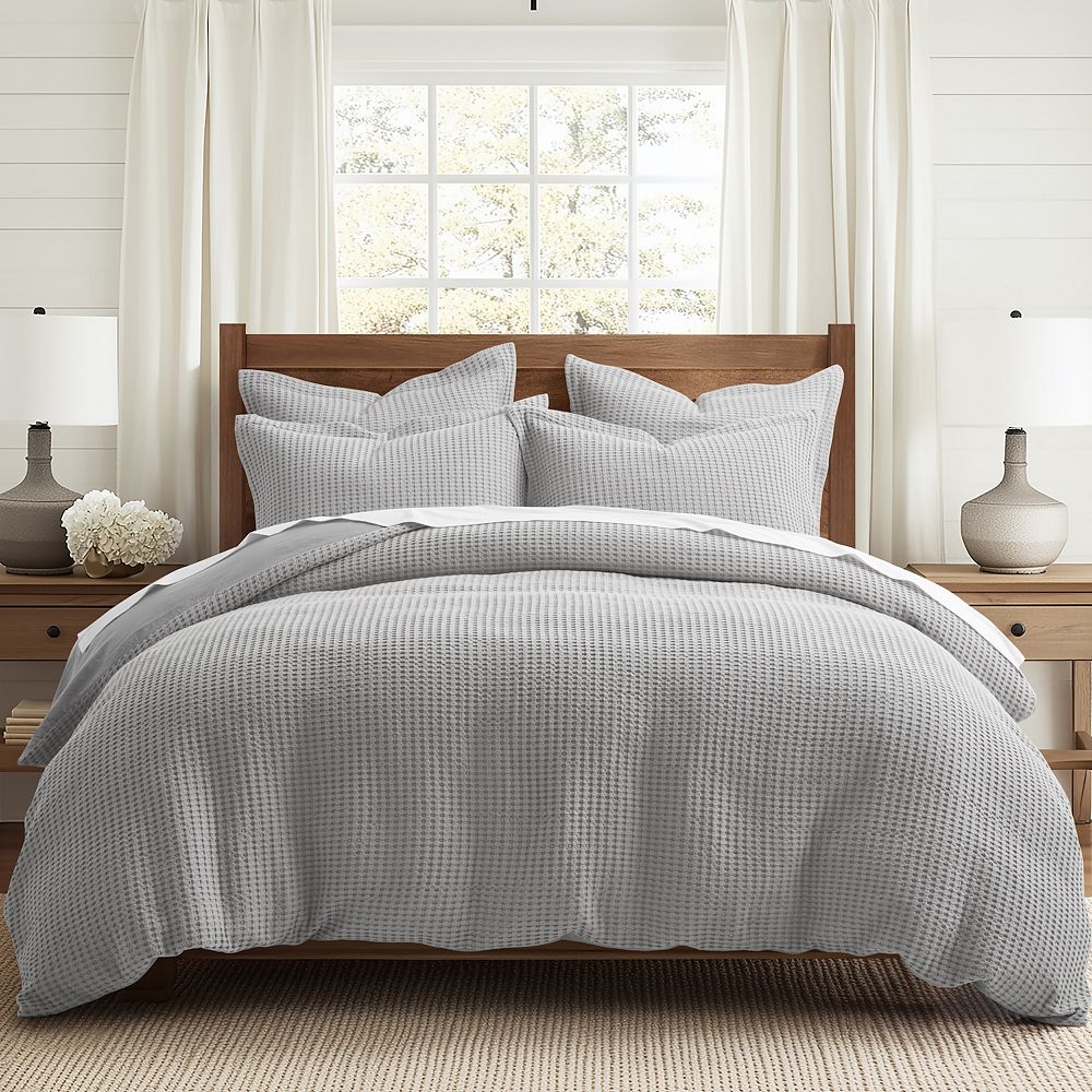 Levtex Home Mills Waffle Duvet Set with Shams, King