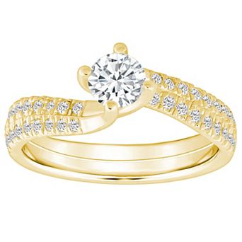 Alyson Layne 14k Gold 9/10 Carat T.W. Diamond Engagement Ring