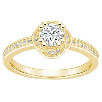 Alyson Layne 14k Gold 3/4 Carat T.W. Diamond Halo Rosette Engagement Ring