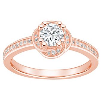Alyson Layne 14k Gold 3/4 Carat T.W. Diamond Halo Rosette Engagement Ring