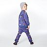 Fleece Top With Allover Bear Print