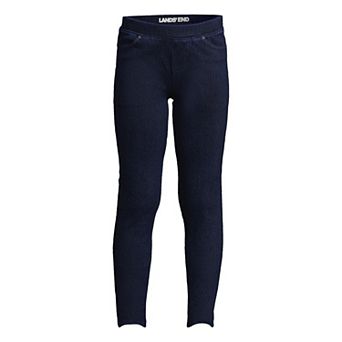 Girls 2-20 Lands' End Iron Knee Denim Jeggings