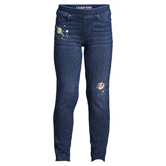 Girls 2-20 Lands' End Iron Knee Denim Jeggings