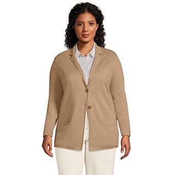 Plus Size Lands' End Sweater Blazer