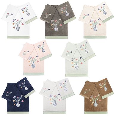 Linum Home Textiles Turkish Cotton Stella 3-piece Embellished Towel Set