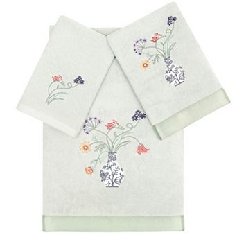 Linum Home Textiles Turkish Cotton Stella 3 pc Embellished Towel Set