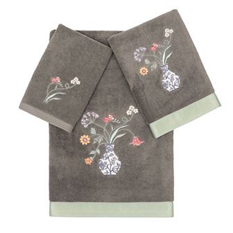 Linum Home Textiles Turkish Cotton Stella 3 pc Embellished Towel Set