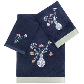 Linum Home Textiles Turkish Cotton Stella 3 pc Embellished Towel Set