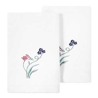 Linum Home Textiles Turkish Cotton Stella 2 pc Embellished Fingertip Towel Set