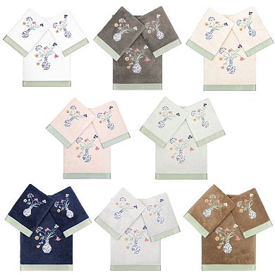 Linum Home Textiles Turkish Cotton Stella 3-piece Embellished Hand & Bath Towel Set