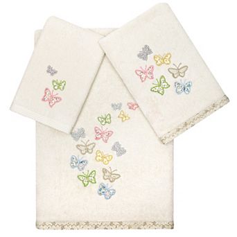 Linum Home Textiles Turkish Cotton Mariposa 3 pc Towel Set