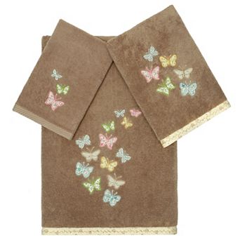 Linum Home Textiles Turkish Cotton Mariposa 3 pc Towel Set