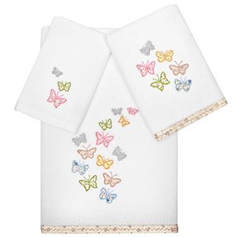 Linum Home Textiles Turkish Cotton Mariposa 3 pc Towel Set