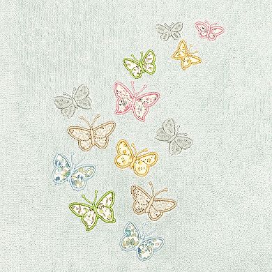 Linum Home Textiles Turkish Cotton Mariposa 2-piece Embellished Bath Towel Set