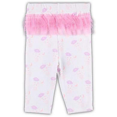 Newborn & Infant White/Pink San Francisco Giants Spreading Love Bodysuit & Tutu with Leggings Set