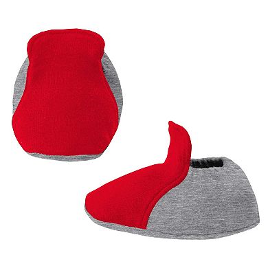Newborn & Infant Red/Heather Gray Cincinnati Reds Little Champ Three-Pack Bodysuit Bib & Booties Set