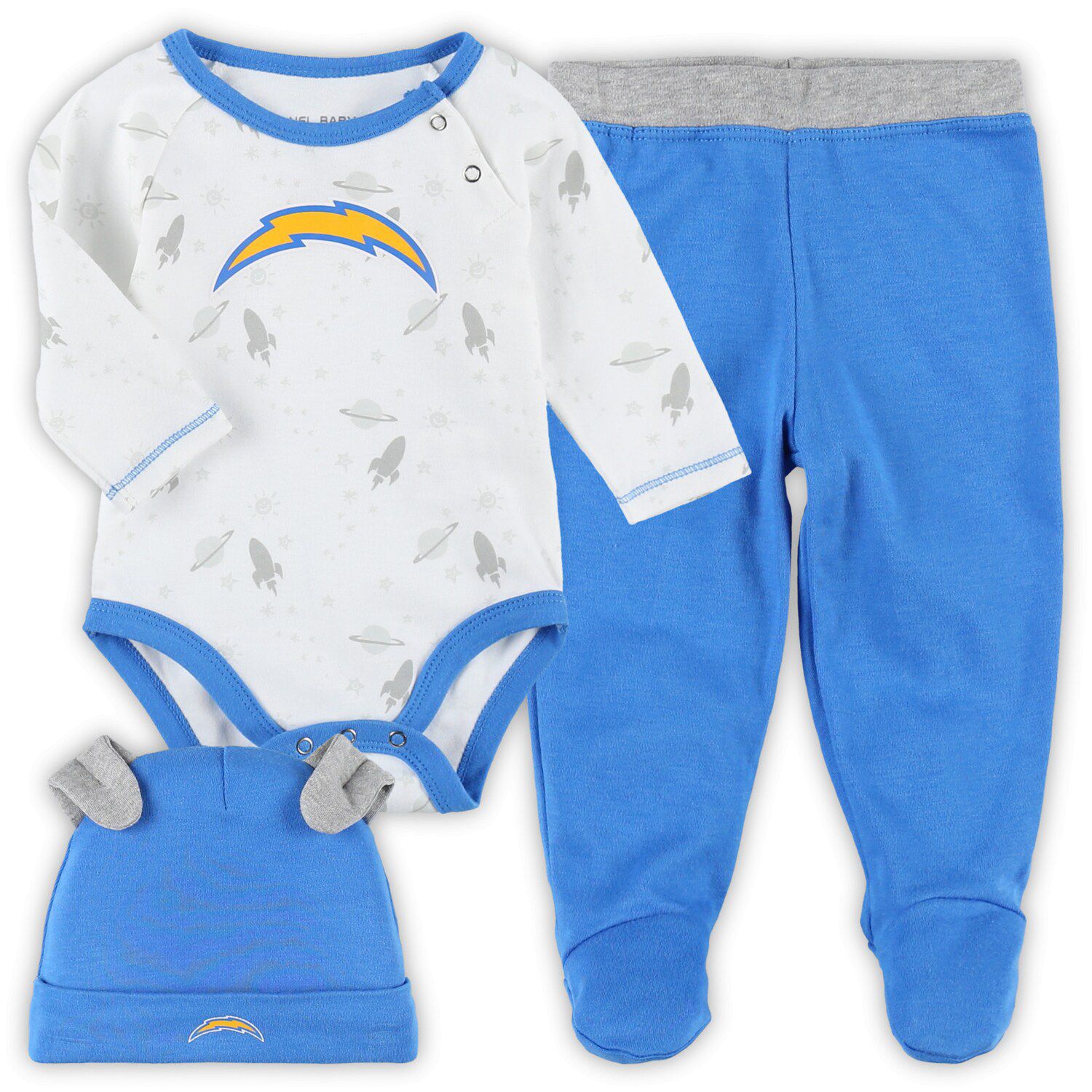 Infant Nike Justin Herbert Powder Blue Los Angeles Chargers Game Romper  Jersey