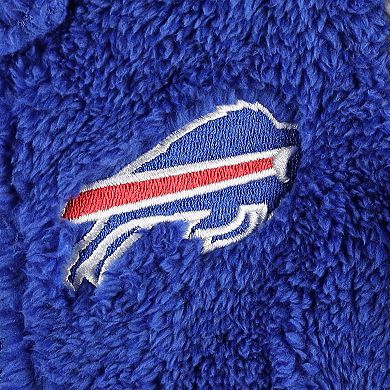 Newborn & Infant Royal/Gray Buffalo Bills Game Nap Teddy Fleece Bunting ...
