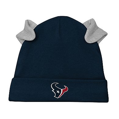 Newborn & Infant White/Navy Houston Texans Dream Team Onesie Pants & Hat Set