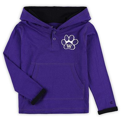 Toddler Colosseum Purple/Heathered Gray Washington Huskies Poppies Pullover Hoodie and Sweatpants Set