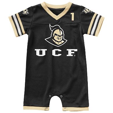 Newborn & Infant Colosseum Black UCF Knights Bumpo Football Romper