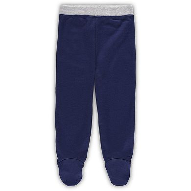 Newborn & Infant Navy/White Milwaukee Brewers Dream Team Bodysuit Hat & Footed Pants Set