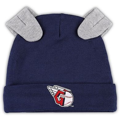 Newborn & Infant Navy/White Cleveland Guardians Dream Team Bodysuit Hat & Footed Pants Set