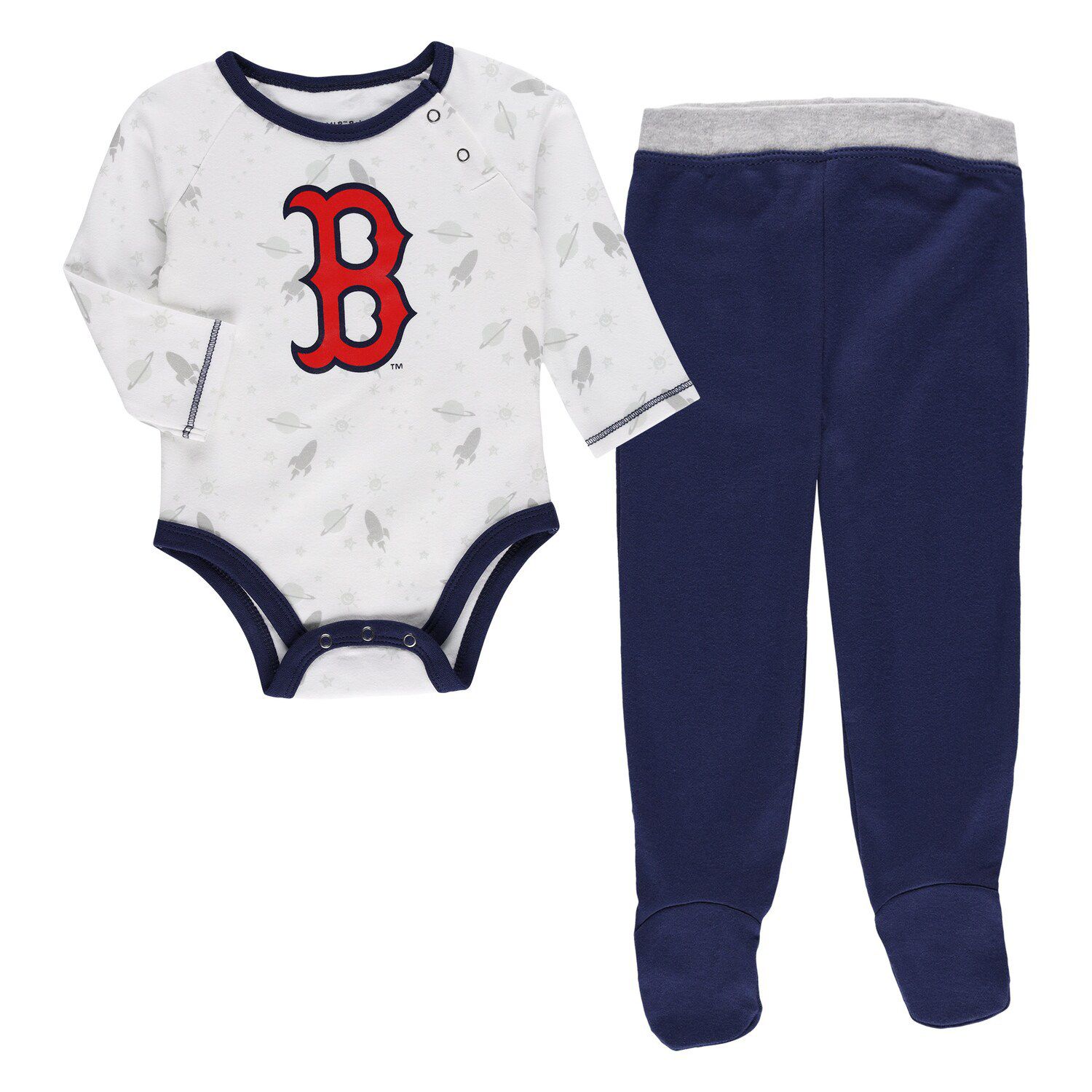 Outerstuff Infant White/Heather Gray St. Louis Cardinals Two-Pack Little Slugger Bodysuit Set