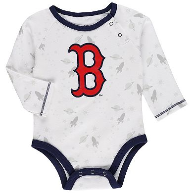 Newborn & Infant Navy/White Boston Red Sox Dream Team Bodysuit Hat & Footed Pants Set