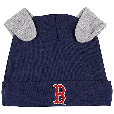 Newborn & Infant Navy/White Boston Red Sox Dream Team Bodysuit Hat & Footed Pants Set