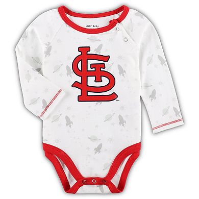 Newborn & Infant Red/White St. Louis Cardinals Dream Team Bodysuit Hat & Footed Pants Set