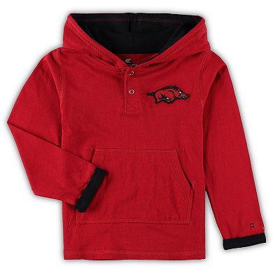 Toddler Colosseum Cardinal/Heathered Gray Arkansas Razorbacks Poppies Pullover Hoodie and Sweatpants Set