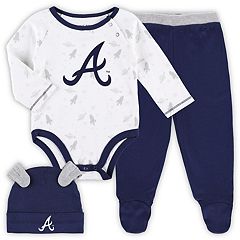 Mlb Atlanta Braves Infant Girls' 3pk Bodysuits : Target