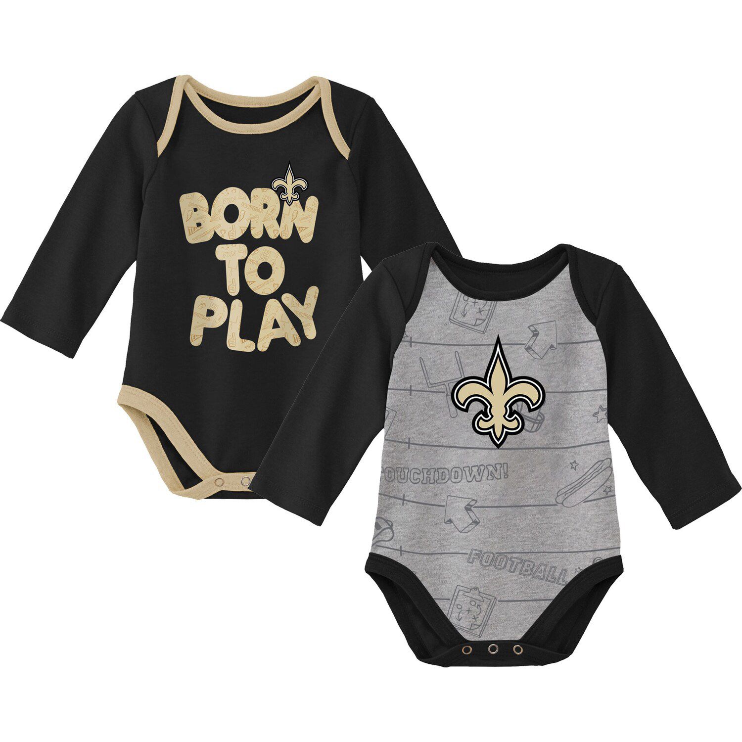 Pittsburgh Steelers Newborn & Infant Little Champ Three-Piece Bodysuit, Bib  & Booties Set - Black/Gold