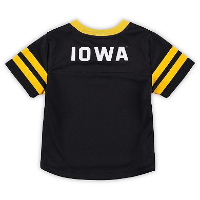 Toddler Black/Gold Iowa Hawkeyes Red Zone Jersey & Pants Set