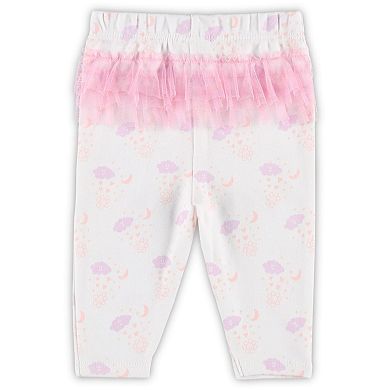 Girls Newborn & Infant White Cleveland Browns Spreading Love Bodysuit and Tutu Leggings Set