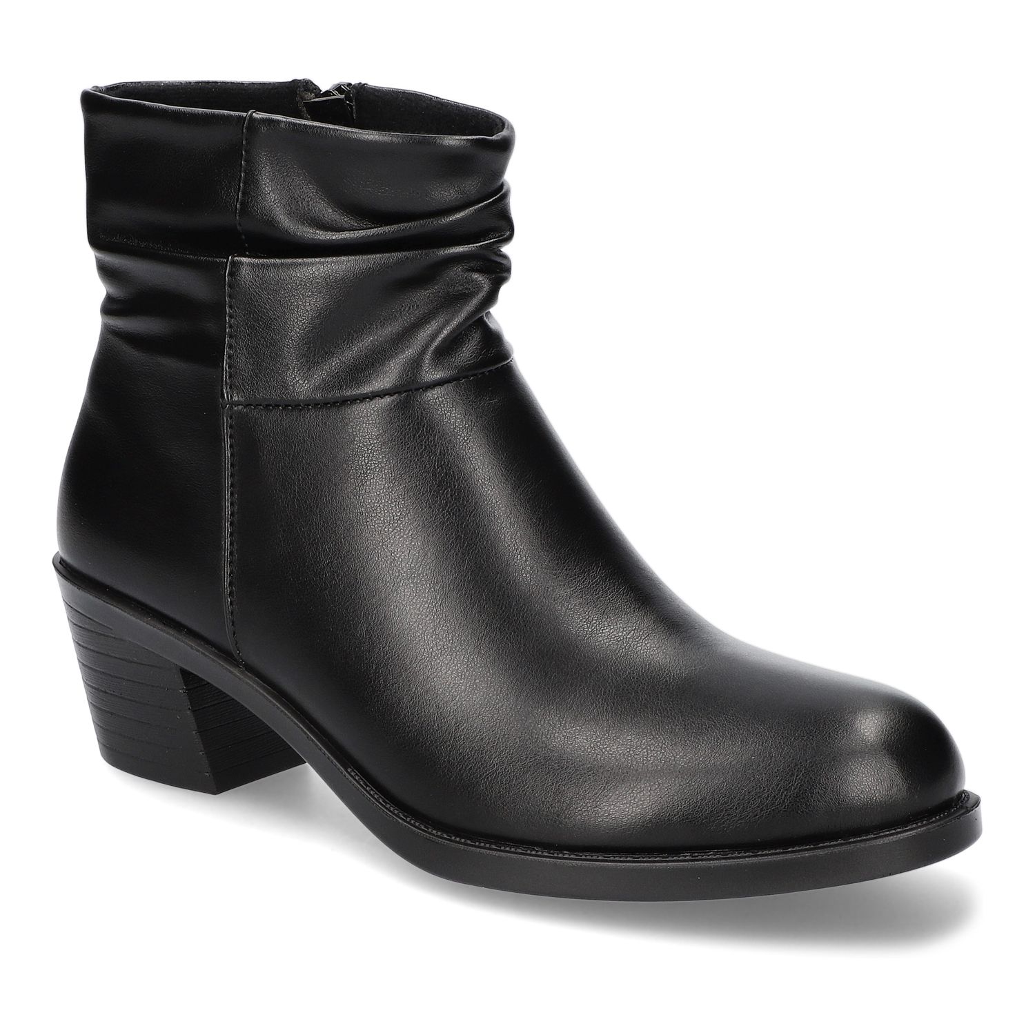 black ankle boots slouch