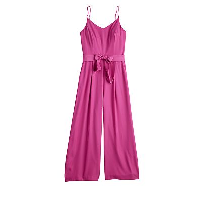 Women's Nine West V-Neck Cropped Jumpsuit