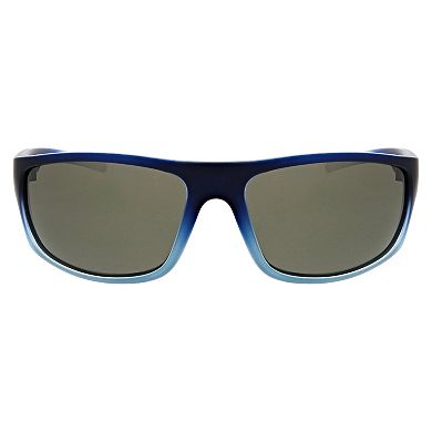 Men's Tek Gear® 64mm Rubberized Wrap Polarized Sunglasses