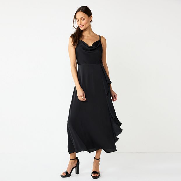 Kohls black hot sale maxi dress