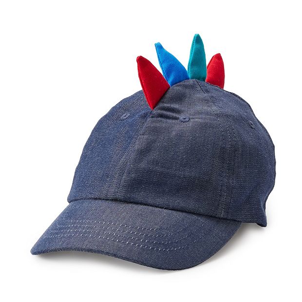 Baby & Toddler Boy Dinosaur Spikes Baseball Hat, Blue Dino