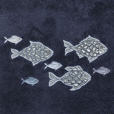 Linum Home Textiles Turkish Cotton Figi 2-piece Embellished Bath Towel Set