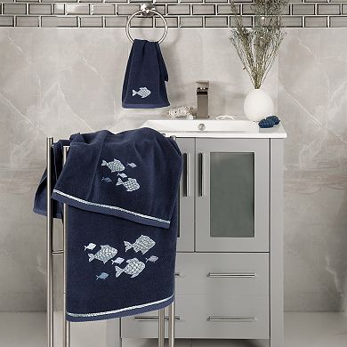 Linum Home Textiles Turkish Cotton Figi 2-piece Embellished Bath Towel Set